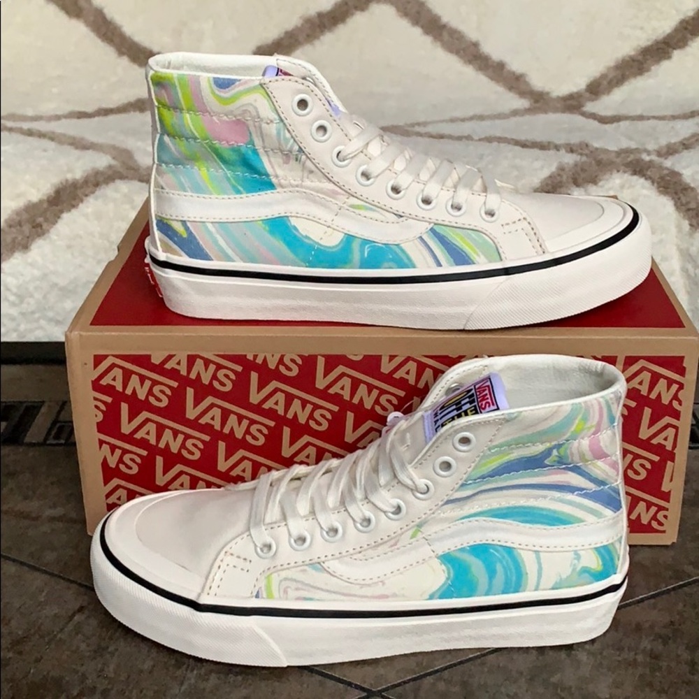 VANS SK8-Hi 138 DECON RESIN SWIRL Marshmal men’s - Picture 15 of 16